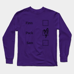 Glee/Puck heart Long Sleeve T-Shirt